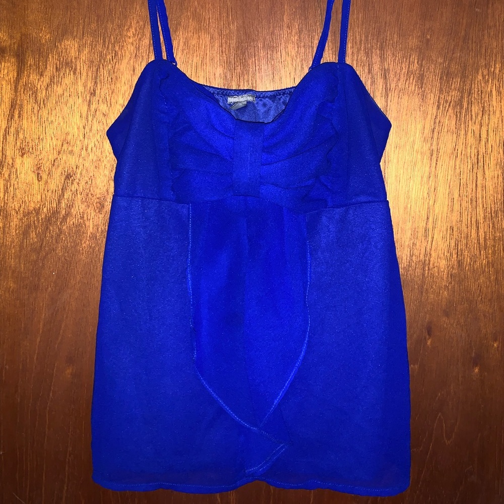 Blue Bow Tank Top